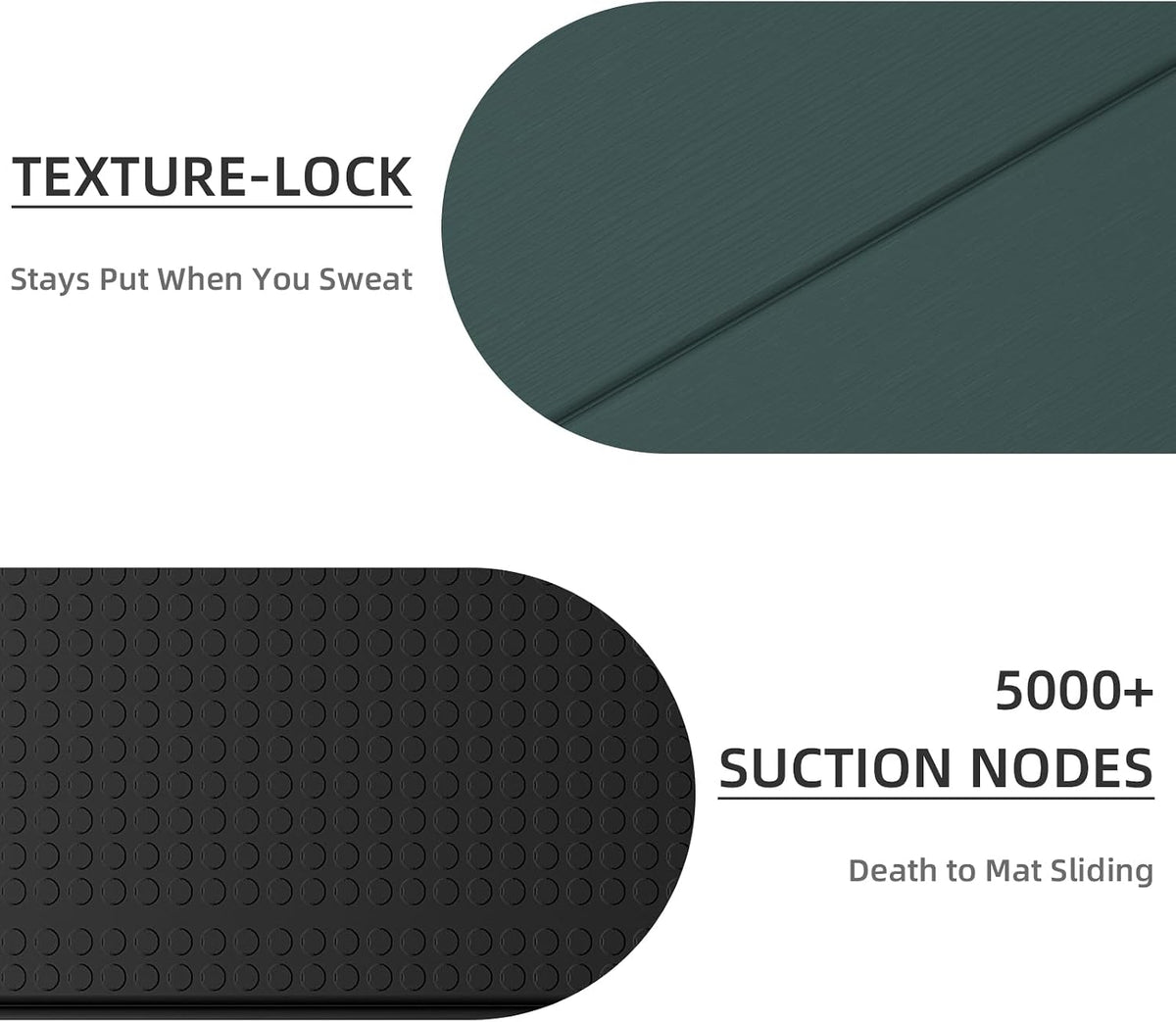 Foldable Yoga Mat, 71"x24"x1/3" Thick(8mm), Non Slip Exercise Mat