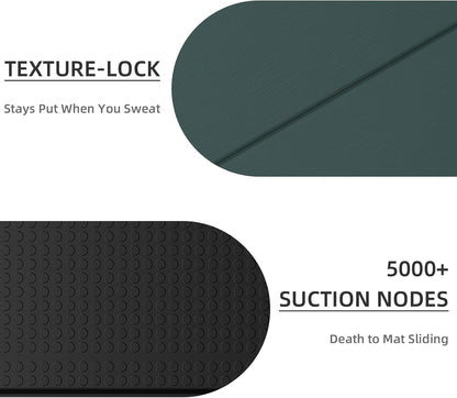 Foldable Yoga Mat, 71"x24"x1/3" Thick(8mm), Non Slip Exercise Mat