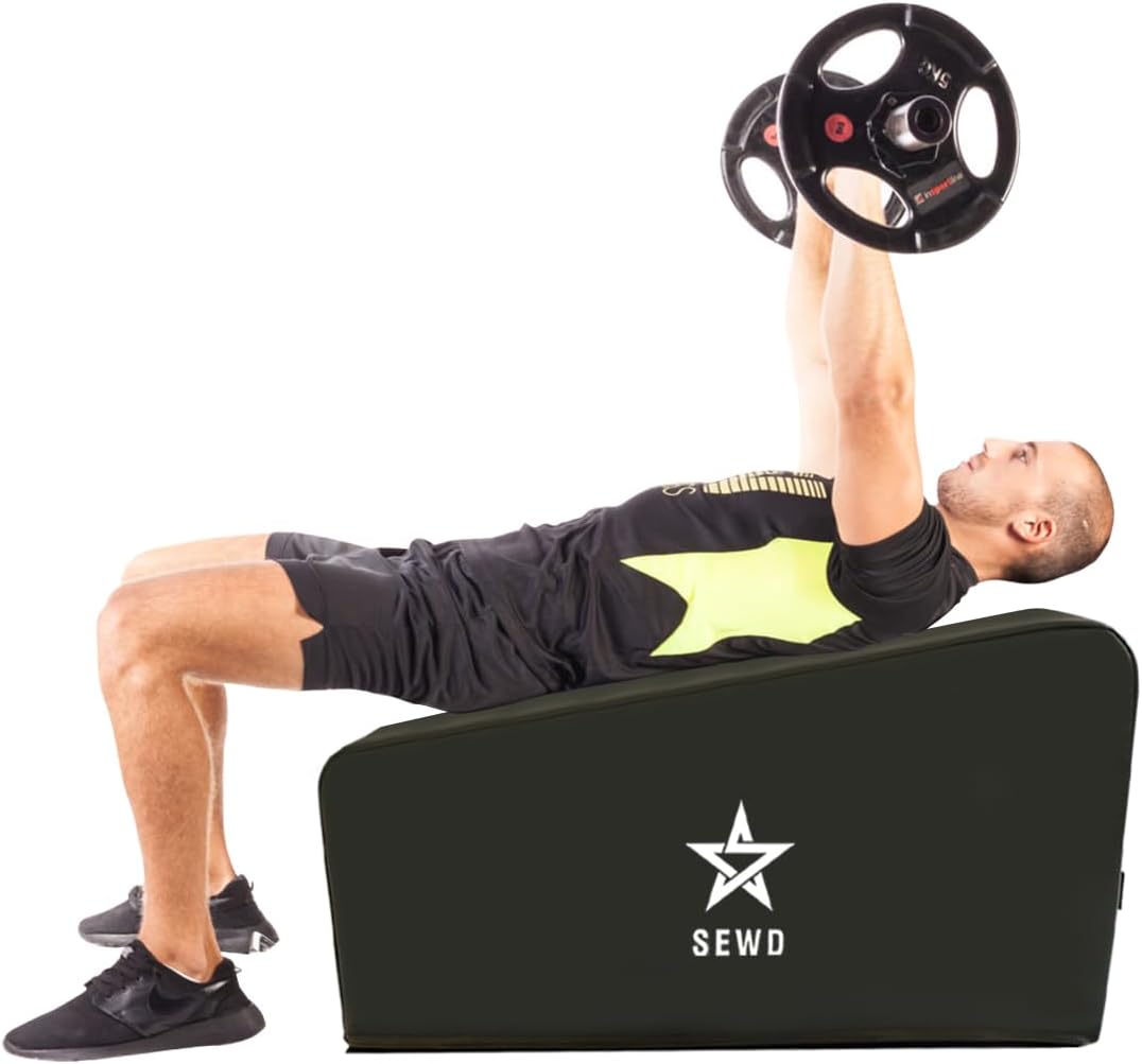 Pilates and Yoga Bench by SEWD – Portable Workout Bench for Full Body Exercise with Handle – Weight Training, AB Workout, Hip Thrust and Glute Training Home Gym Equipment