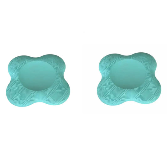 Yoga Knee Guards (Set of 2) - Male and Female Yoga Props and Accessories for Fitness, Travel, Meditation, Kneeling, Balance, Floor, Pilates Pads for Knee and Elbow (green)
