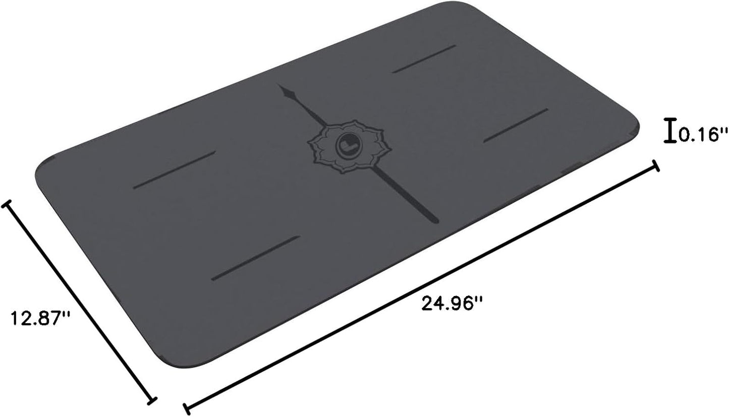 Liforme Yoga Pad - Patented Alignment System, Warrior-like Grip, Non-slip, Eco-friendly, 4.2mm Thick Pad for Knee, Elbow and Hand Support