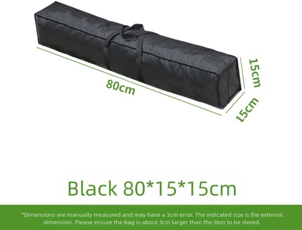 Yoga Storage Bag for Mats, Floor Covers, Photography Lights and Tripods with Foldable Function for Outdoor Convenience (Black, 60 x 15 x 15 cm)