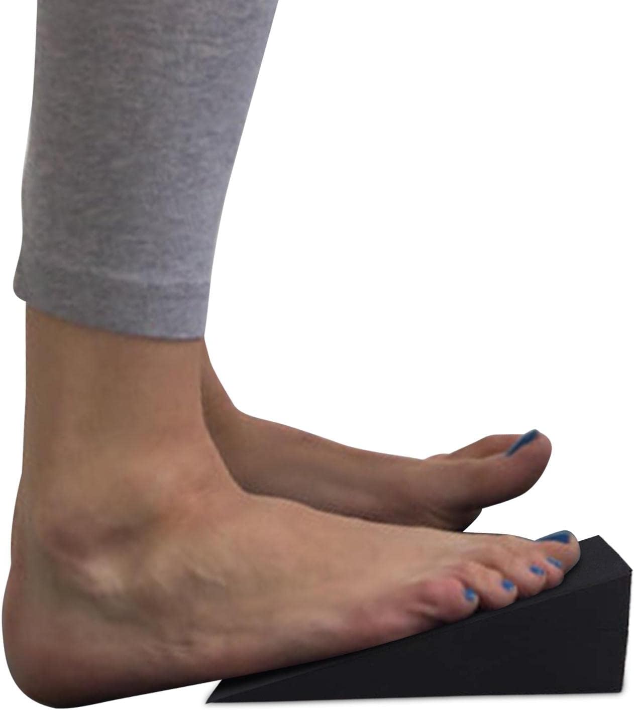 Yoga Block Wedge Yoga Foam Slant Board Calf Stretcher for Wrist and Lower Back Support, Knee Pad, Back Support, Black