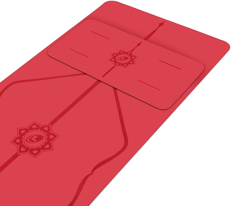 Liforme Yoga Pad - Patented Alignment System, Warrior-like Grip, Non-slip, Eco-friendly, 4.2mm Thick Pad for Knee, Elbow and Hand Support