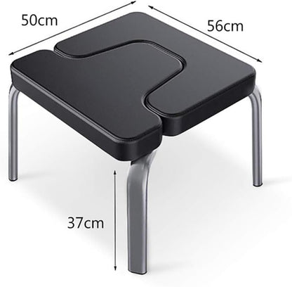Yoga Headstand Stool,Yoga Bench,Yoga Inversion Chair with PU Leather and Steel Pipe,Multifunctional Fitness Yoga Inverted Stool,Yoga Inversion Chair,Black