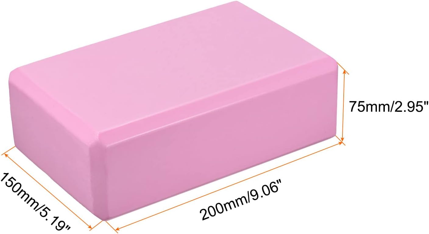 uxcell Yoga Block-Light Weight High-Density EVA Foam Brick for Beginners, Yogis, Pilates, Meditation