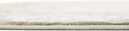 Unique Loom New Classical Collection Area Rug - Olwen (4'Round, Purple/ Gray)
