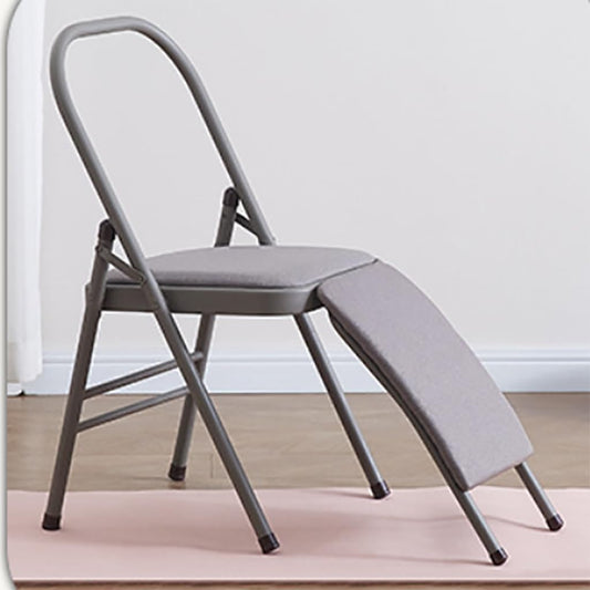 Yoga Chair with Detachable Lumbar Back Support Yoga Practice Balance Chair Yoga Auxiliary Chair,for Conference Rooms Outdoor Spaces,Grey