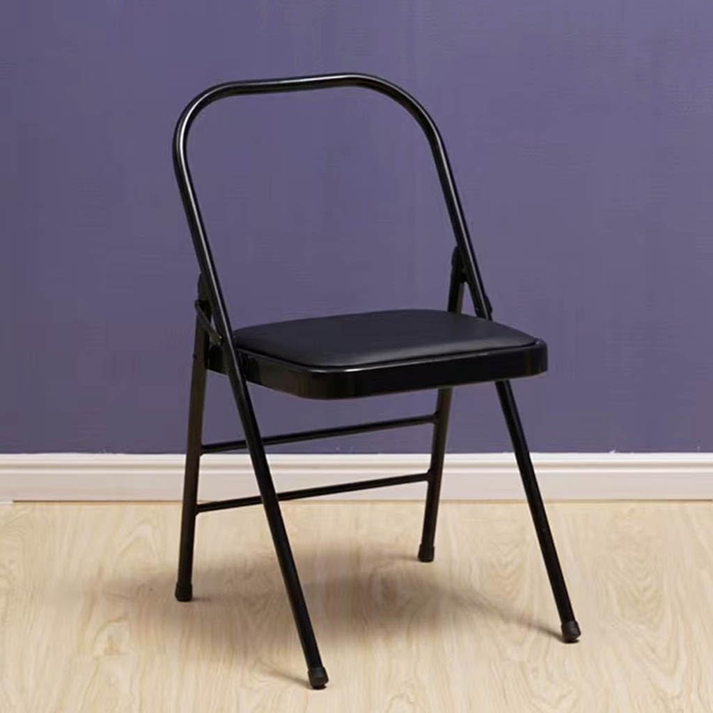 Iyengar Yoga Chair,Pilates Chair,Yoga Inversion Chair,Backless Yoga Chair Prop,Home Exercises Reinforced Design, Pink-82cm×45cm