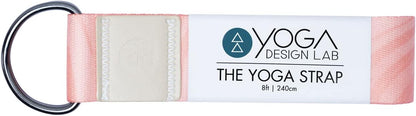 yogadesignlab | The Yoga Strap | Luxurious, Extra Long, Super Soft, Eco Printed | Studio Quality, Adjustable | Safely Stretch Further and Hold Longer | 8 ft Long