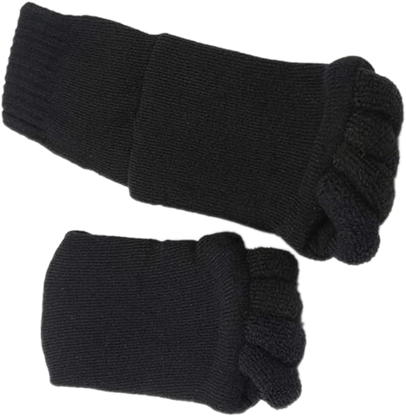 Women Toe Separator Socks Toeless Foot Alignment Socks for Yoga GYM Massage Pain Relief Improves Circulation Stretchy