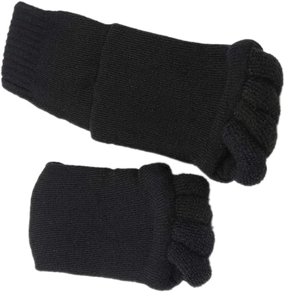 Women Toe Separator Socks Toeless Foot Alignment Socks for Yoga GYM Massage Pain Relief Improves Circulation Stretchy