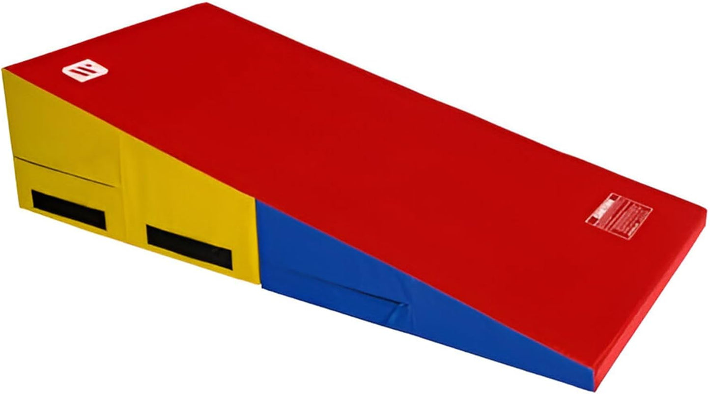 We Sell Mats Gymnastics Incline Mat, Cheese Wedge Skill Shape, Supportive Cushioned Tumbling Mat for Gymnastics, Cheerleading