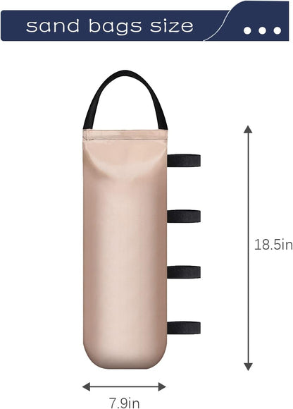 IALNAI 112 LBS Canopy Weights Sand Bags for Canopy Outdoor Advertising Tent Sunshade Fixed Windproof Pop up Tent（No Sand） 4-Pack Package May Vary