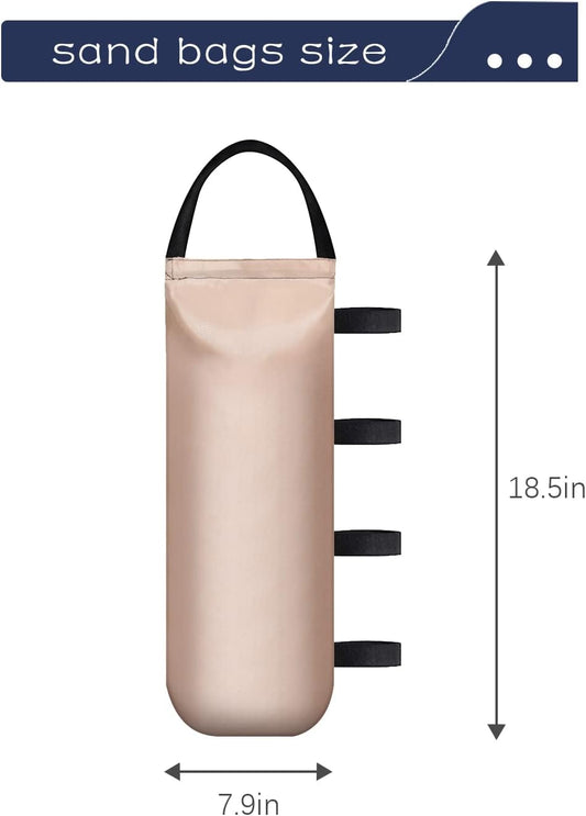IALNAI 112 LBS Canopy Weights Sand Bags for Canopy Outdoor Advertising Tent Sunshade Fixed Windproof Pop up Tent（No Sand） 4-Pack Package May Vary