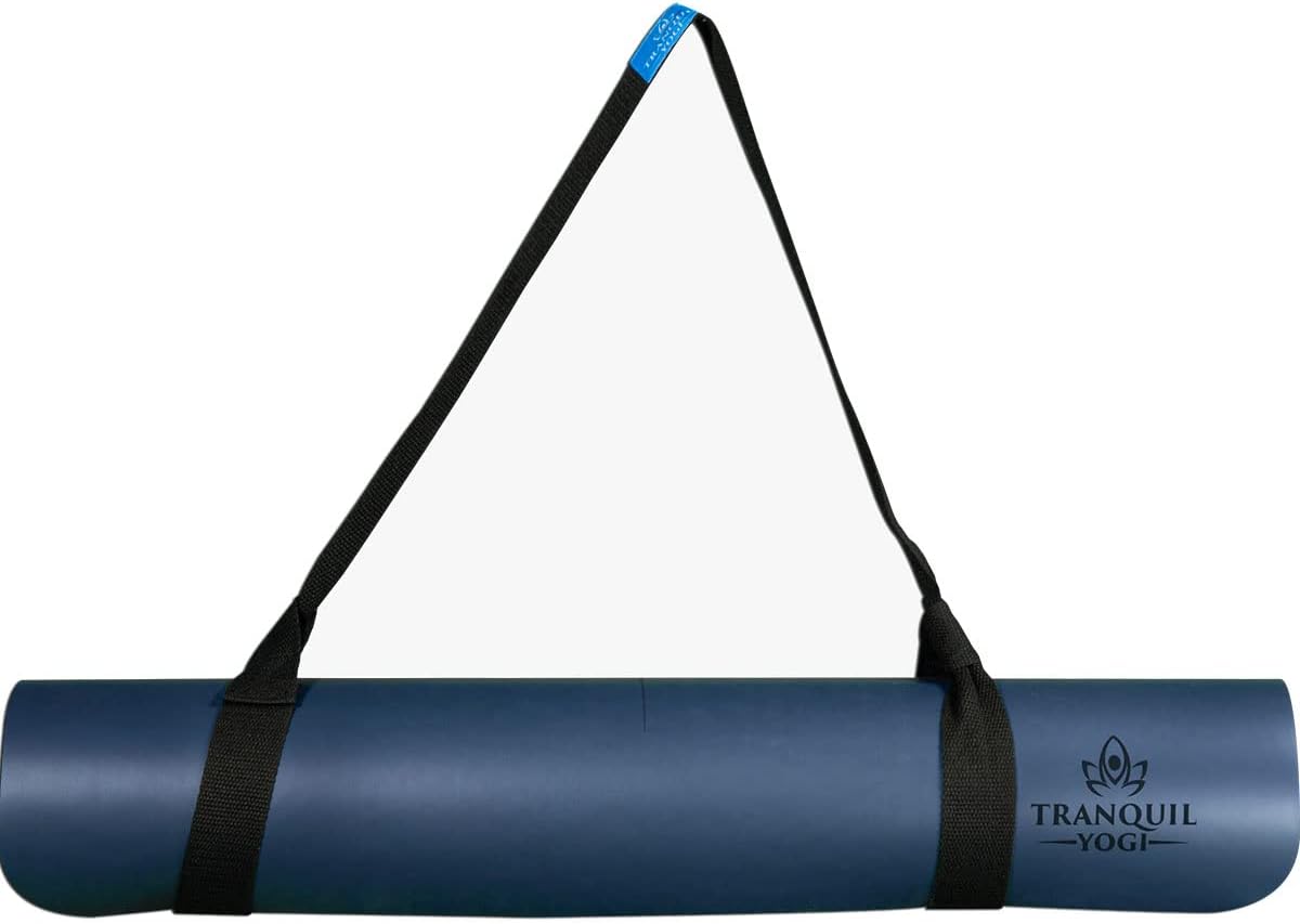 Natural Yoga and Exercise Mat - Excellent Grip and Joint Protection, Includes Carry Strap.