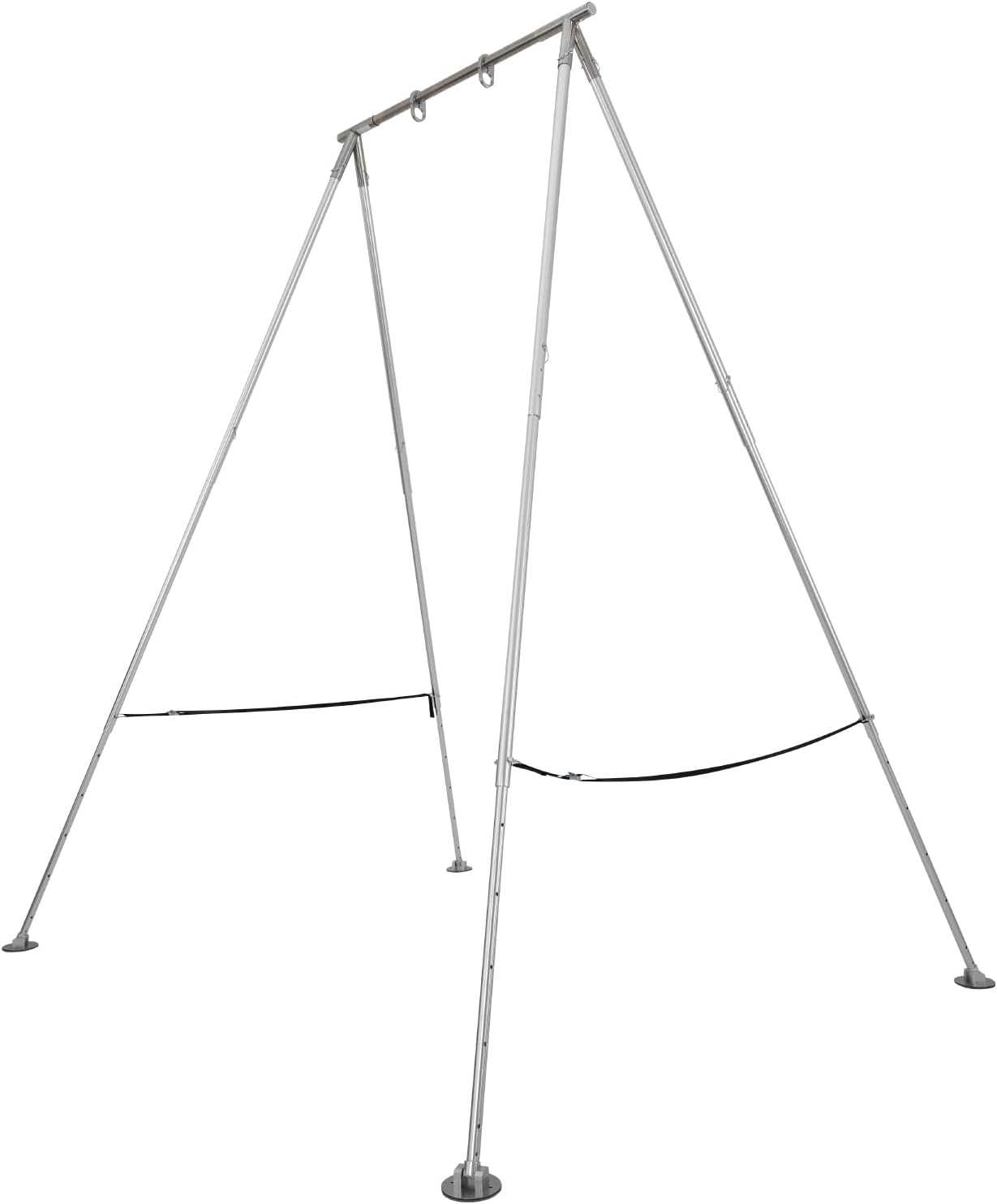 VEVOR Yoga Stand Frame, Max 441-551 lbs Load Swing Stand, Triangular Structure Aerial Rig, Aerial Silk Stands with Yoga Hammock, Standard & Height-Adjustable Version