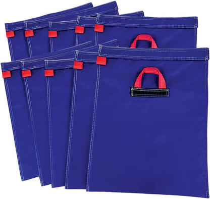 Hullaballoo Durable Vinyl Sand Bags, Outdoor Indoor Anchor Safety Product for Inflatable Bounce House, Water Slides, Canopies and Tents, Holds 50 Pound Capacity, 4 Pack