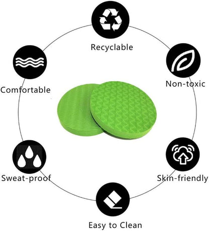 2-piece set yoga knee pads and exercise mats - super thick anti slip support for thick boards, gardening, push ups, knees, Pilates, and floor exercises - knees, elbows, wrists