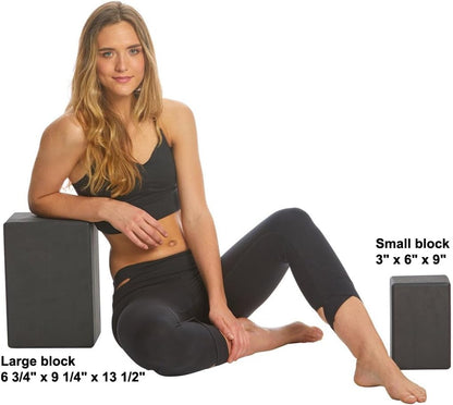 Everyday Yoga Premium Foam Block - Non-Slip High-Density Yoga Block for Balance, Stability & Stretching, EVA Foam Support, Multi Colors (Single Block)