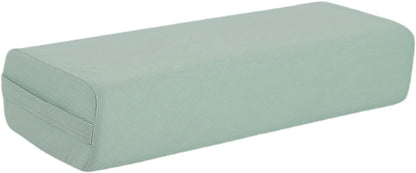 Vaveren Yoga Bolster Pillow Meditation Pillow,Breathable,Professional,Rectangular,with Carry Handle for Relaxation Restorative Yoga, Light Green