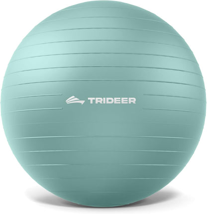 Trideer Exercise Ball Yoga Ball,Office Seating & Balance Ball Chair, Stability Ball for Pilates, Physical Therapy,Core Training & Balance Improvement & Stretching
