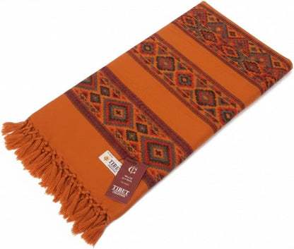 Handloom Wool Meditation Shawl, Oversized Wrap Throw, Gift for Men and Women