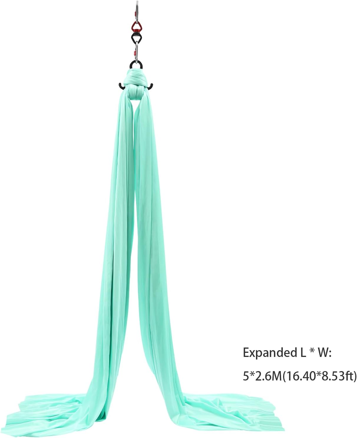 Aerial Silks Equipment, Stretch Aerial Silk Starter Kit for Aerial Acrobatic Dance, Aerial Yoga Hammock