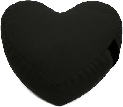 Bean Products Zafu Meditation Pillows for Sitting on Floor, Yoga Cushion, Cotton/Buckwheat Fill Yoga Pillow, Zafu Meditation Cushion, Zen Kneeling Prayer Pad- Made in USA - 14" Round - Saffron