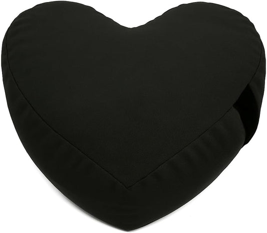 Bean Products Zafu Meditation Pillows for Sitting on Floor, Yoga Cushion, Cotton/Buckwheat Fill Yoga Pillow, Zafu Meditation Cushion, Zen Kneeling Prayer Pad- Made in USA - 14" Round - Saffron