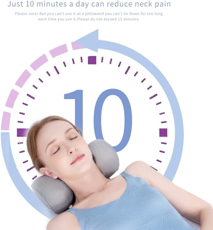 Bespilow Small Neck Roll Pillow,Say Goodbye to Neck Pain, Cervical Memory Foam Pillow for Tension Muscle Relief, Contour Support, Shoulder Pain Relaxer with Breathable Pillowcase, Odorless