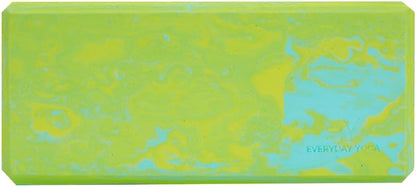 Everyday Yoga Premium Foam Block - Non-Slip High-Density Yoga Block for Balance, Stability & Stretching, EVA Foam Support, Multi Colors (Single Block)