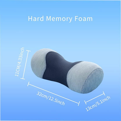 Bespilow Small Neck Roll Pillow,Say Goodbye to Neck Pain, Cervical Memory Foam Pillow for Tension Muscle Relief, Contour Support, Shoulder Pain Relaxer with Breathable Pillowcase, Odorless