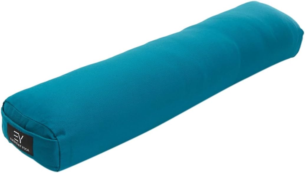 Everyday Yoga Premium Bolster, Soft & Supportive Meditation Pillow with Carry Handle, Lightweight Cushion for Restorative Yoga & Relaxation (Multi-Color)