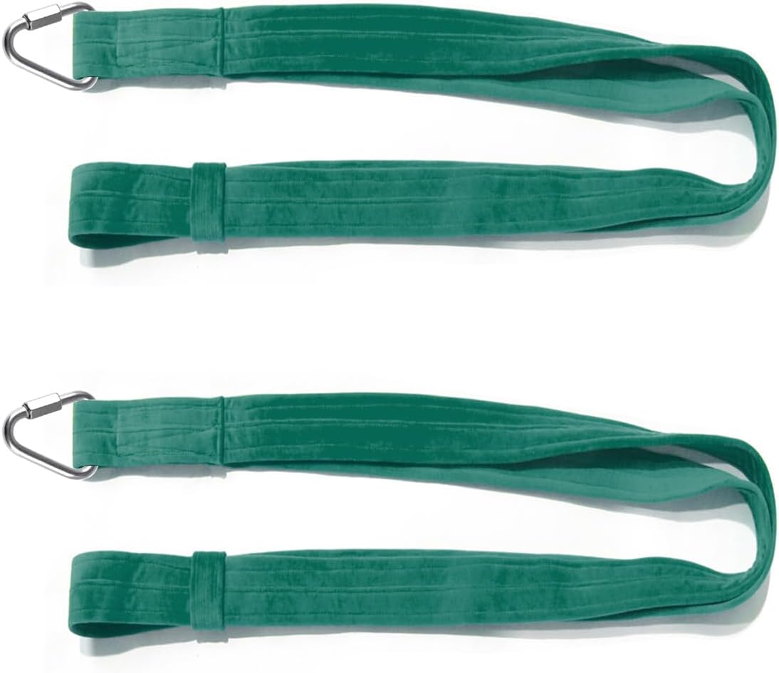 4.9ft 1.5m Aerial Straps Ropes Yoga Aerial Acrobatics Body Aerial Loop Trapeze Circus Apparatuses Equipment Three-Layer Straps 1 pairs