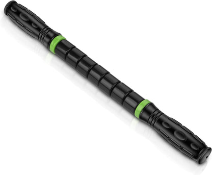 iGreely Premium Muscle Roller the Ultimate Massage Roller Stick 17 Inches Recommended By Physical Therapists Promotes Recovery Fast Relief for Cramps Soreness Tight Muscles-White