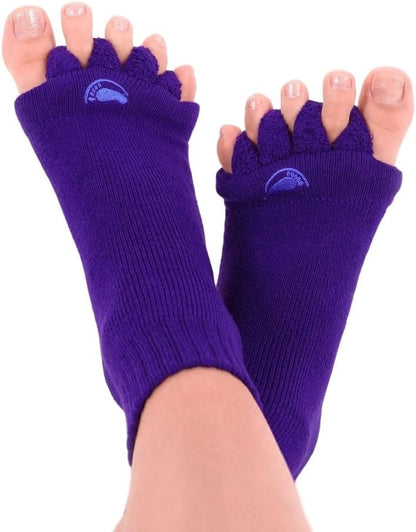 My Happy Feet Foot Alignment Socks with Toe Separators – Holiday Socks for Women & Men - Cozy Christmas Gift Idea