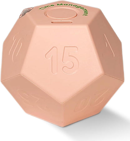 Cube Pomodoro Timer - Flip to Start Countdown, Rechargeable Mini Productivity Timer for Study, Office, 11 Preset Times, Silent/Vibration, Time Management Tool for Kids & ADHD (Yellow)