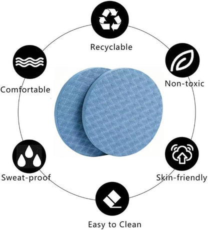 2-piece set yoga knee pads and exercise mats - super thick anti slip support for thick boards, gardening, push ups, knees, Pilates, and floor exercises - knees, elbows, wrists