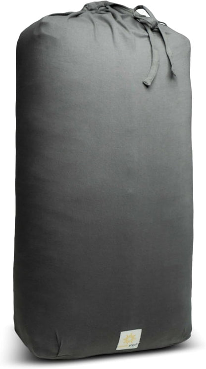 Extra Firm Large Yoga Bolster, 24" x 12" x 6" Cinched OR Zippered Yoga Pillow, Rectangular Cotton Cushion With Removable Cover for Studios, 1 Pack or 2 Pack
