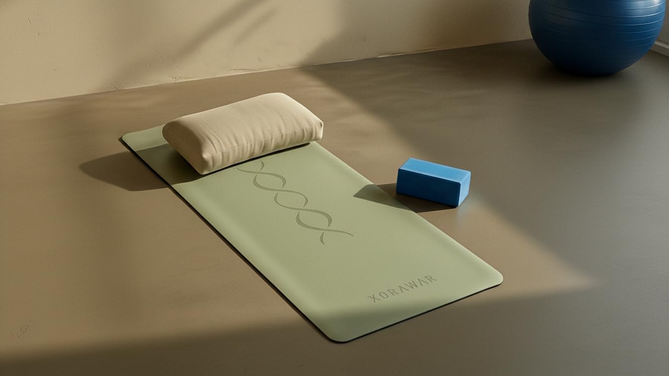 Natural Rubber Mat with Bag | 4.5 mm Pilates Mat | Non Slip Yoga Mat Non Slip| Gym Mats for Home Gym Floor Mat | Home Exercise Mats for Home Workout Accessories | Fitness Mat, Workout Mats for Home Gym | Yoga Matt | Stretching Mat