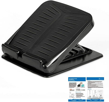 StrongTek Portable Slant Board, Lightweight 3.7 lbs, 5-Level Adjustable Calf Stretch Board (20°–50°) with Non-Slip Surface for Safe Stretching, Improved Ankle Flexibility, Balance & Rehab Anywhere