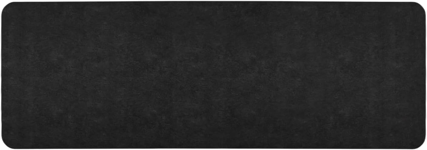TYUU Bath Mat, Bathroom Rugs Non Slip Washable Thin Absorbent Quick Dry Bath Mat Fits Under Door Bathroom Floor Mat Perfect for Bath, Shower, or Sink 24"x36" Dark Grey