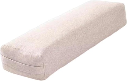 Yoga Bolster Yoga Prop Machine Washable Cover Pillow Meditation Cushion High Elastic Rectangular for Support Restorative Yoga Legs Beginners