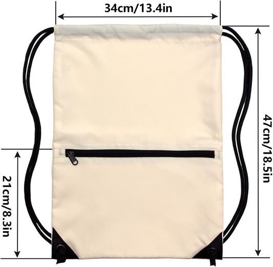 HOLYLUCK Drawstring Backpack Bag Sport Gym Sackpack - Colors B