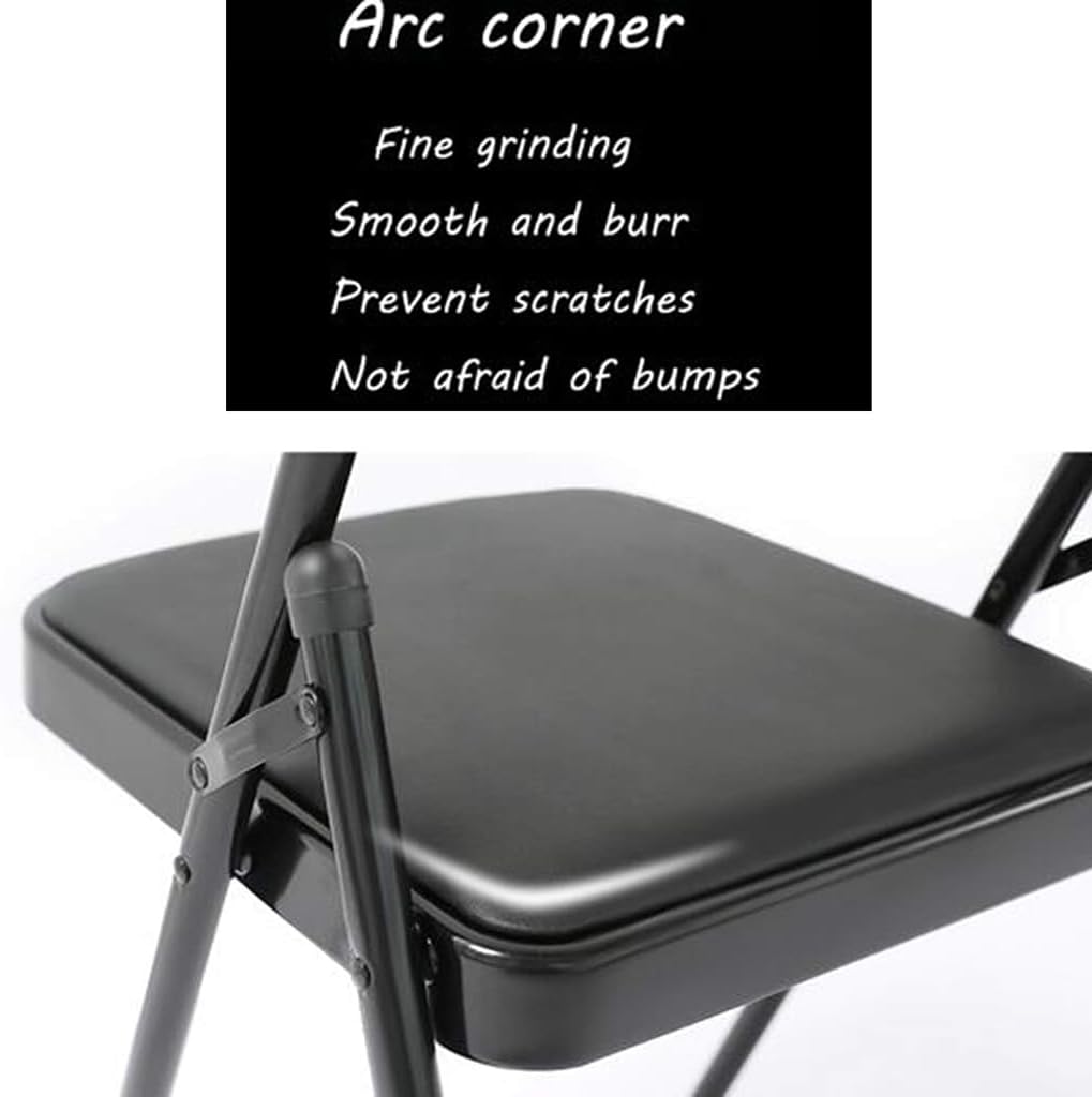 Yoga Chair,Iyengar Yoga Chair,PU Leather Backless Yoga Chair,Metal Folding Yoga Chair,Portable Yoga Chair,Home Fitness Inverted Yoga Chair,Black
