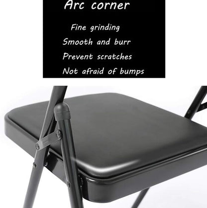 Yoga Chair,Iyengar Yoga Chair,PU Leather Backless Yoga Chair,Metal Folding Yoga Chair,Portable Yoga Chair,Home Fitness Inverted Yoga Chair,Black