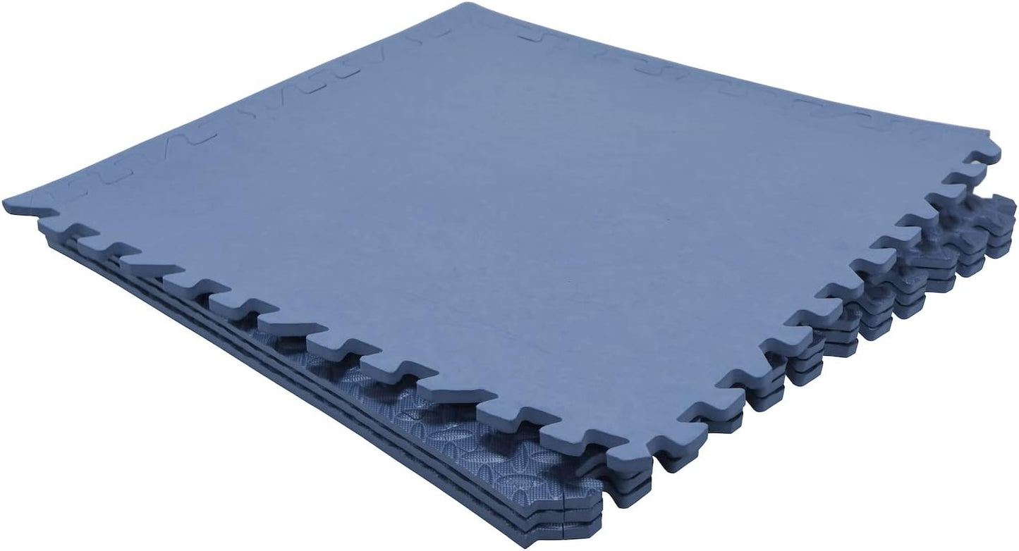 HTTMT- 8X(32 Sqft) Pink Gym Floor Mat 24x24 EVA Foam Interlocking Exercise Fitness Puzzle Floor Gym Yoga Mat Workout Pad [P/N: MTET-HOME012-8PC]