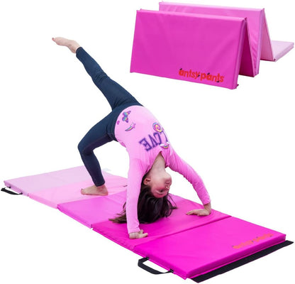 Antsy Pants Tumbling Mat for Kids – Gymnastics Mat, Easy to Clean, Sturdy, Foldable Tumbling Mats, Padded, Lightweight, Portable, Gymnastics Equipment for Active Play