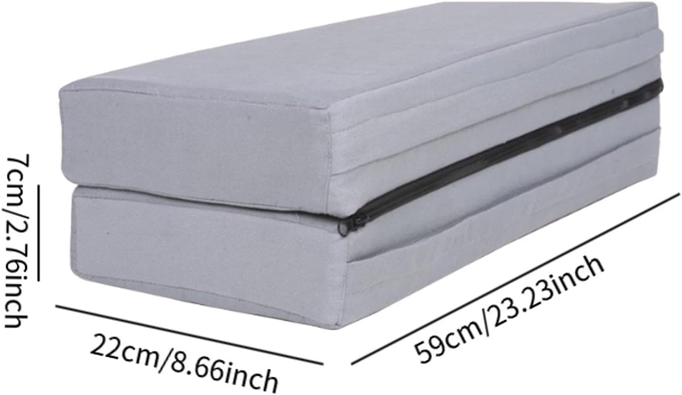 Folding Bolster Pillow Support Pillow Equipment Prop Mat Rectangular Cushion for Fitness Balance Home Gym